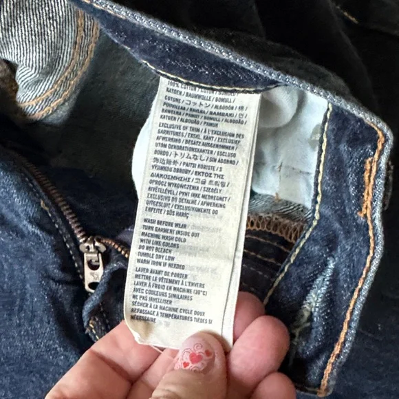 Abercrombie Kids Dark Blue Jeans - Picture 6 of 12